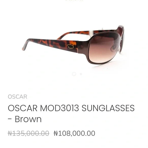 Oscar de la Renta Brown Gradient Sunglasses Mod 3013 Designer Oversized - Picture 10 of 10